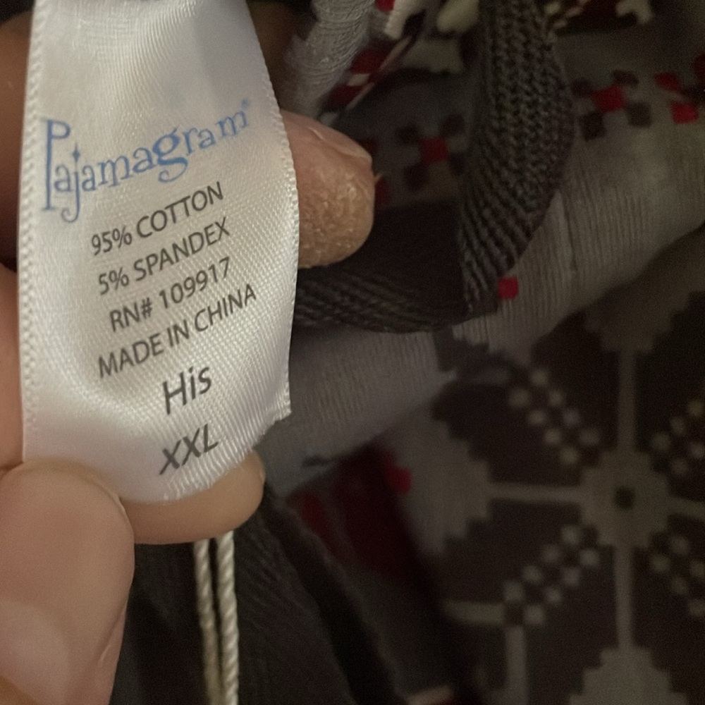 NWT Pajamagram Mens Christmas Pajamas, size XXL - Picture 3 of 5